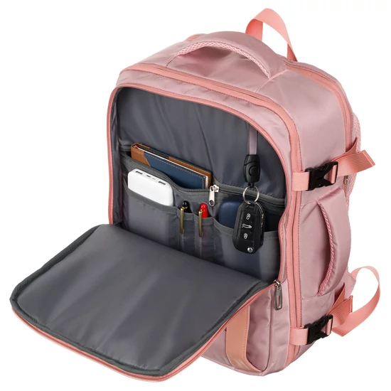 Peterson Többfunkciós utazó hátizsák laptoptartóval, WizzAir méretű 40x30x20 cm
