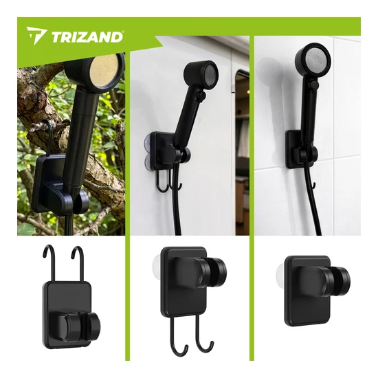 TRIZAND 8000mAh hordozható kempingzuhany LED kijelzővel IPX8