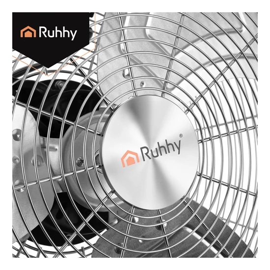 Padlóventilátor 50 cm Ruhhy 130W fém nagy teljesítményű 3 sebességfokozat