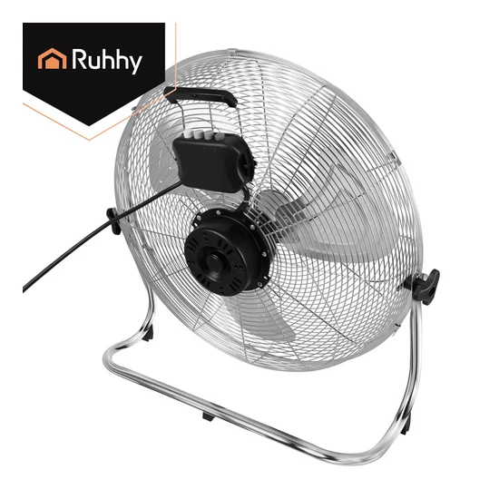 Padlóventilátor 50 cm Ruhhy 130W fém nagy teljesítményű 3 sebességfokozat