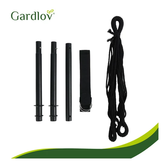 Függőágy - fekete  brazil szék 210cm fekete Gardlov