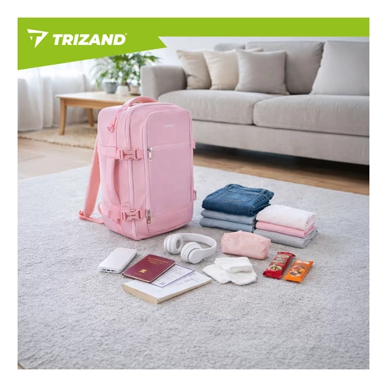 Vízálló 3-funkciós kézipoggyász hátizsák / válltáska – Wizz Air és Ryanair kompatibilis 40x30x20 cm
