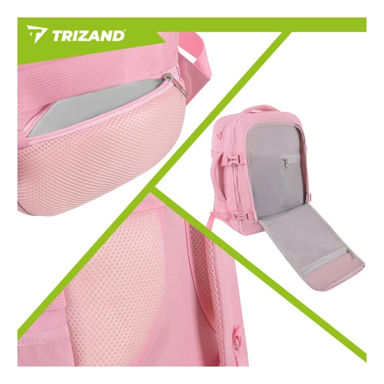 Vízálló 3-funkciós kézipoggyász hátizsák / válltáska – Wizz Air és Ryanair kompatibilis 40x30x20 cm