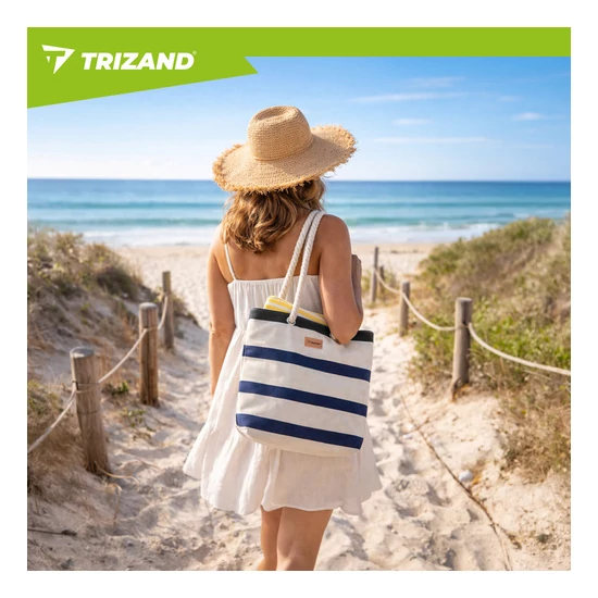 Nagy vízálló strandtáska piknikezőknek, bevásárlóknak