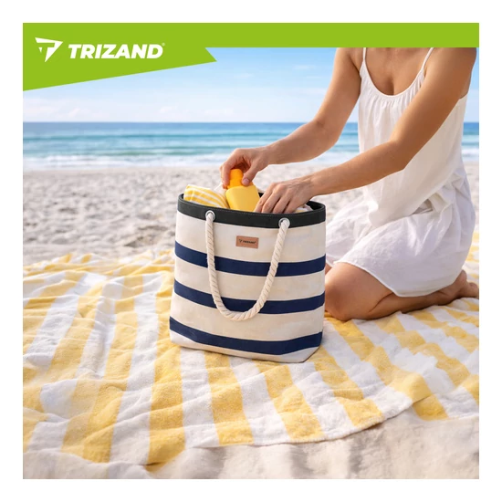 Nagy vízálló strandtáska piknikezőknek, bevásárlóknak