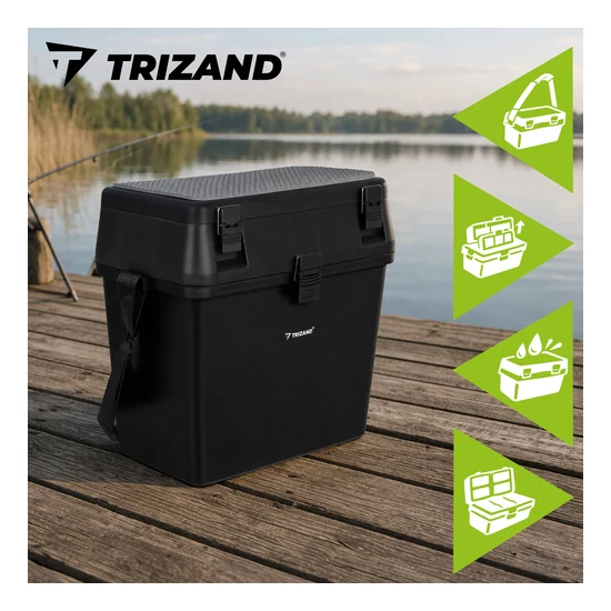 Trizand horgászláda ülésrendező 38×34×21 cm hosszúpánttal