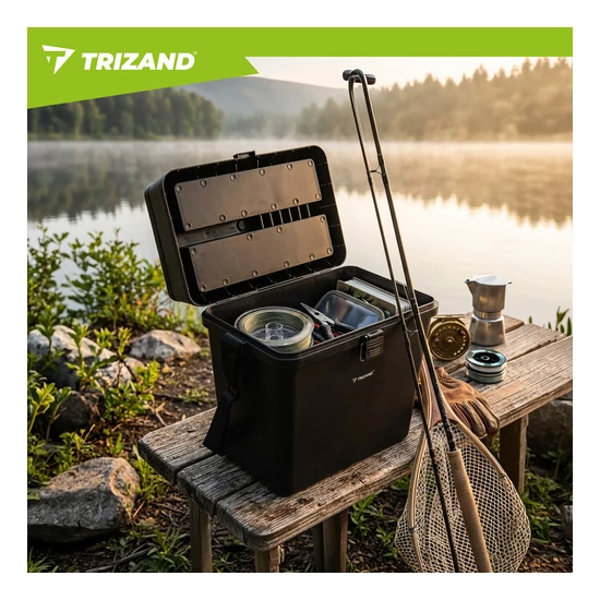 Trizand horgászláda ülésrendező 38×34×21 cm hosszúpánttal