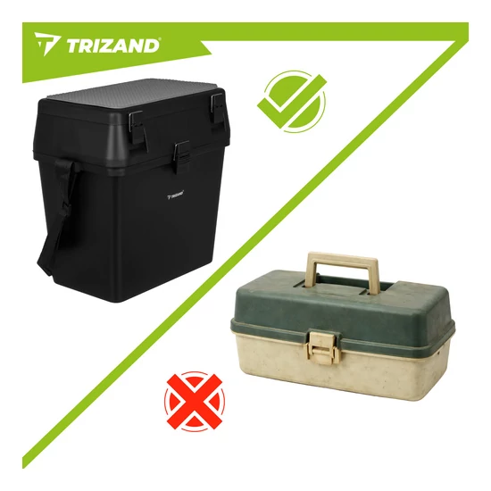 Trizand horgászláda ülésrendező 38×34×21 cm hosszúpánttal