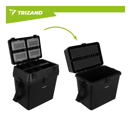 Trizand horgászláda ülésrendező 38×34×21 cm hosszúpánttal