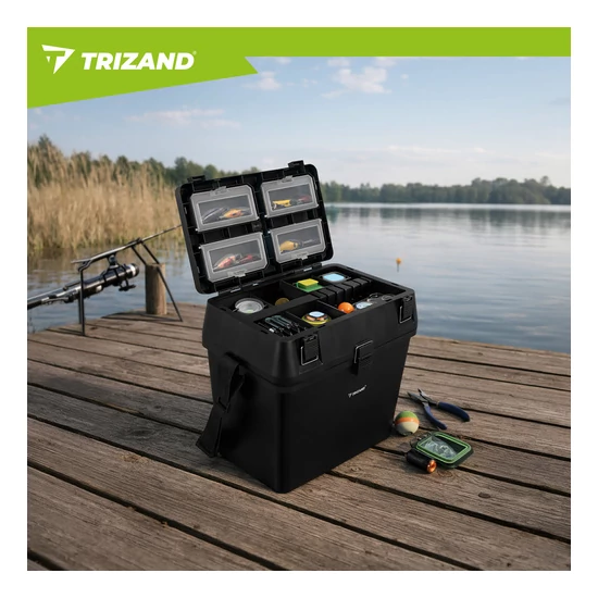 Trizand horgászláda ülésrendező 38×34×21 cm hosszúpánttal