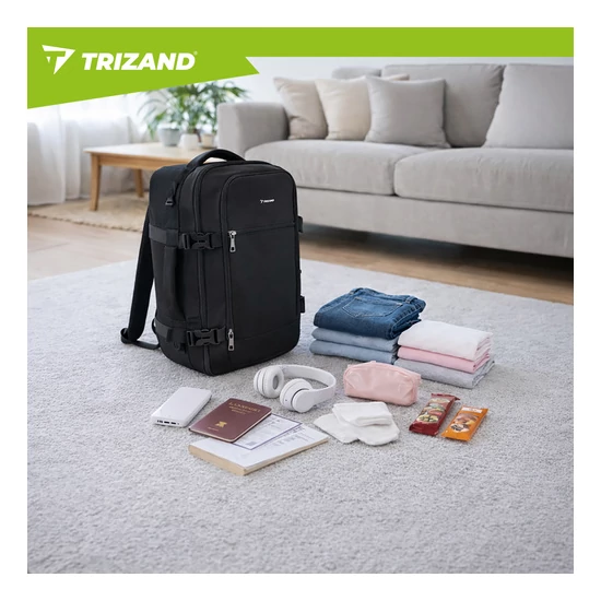 Vízálló 3-funkciós kézipoggyász hátizsák / válltáska – Wizz Air és Ryanair kompatibilis 40x30x20 cm