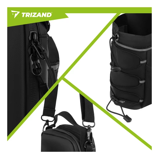 TRIZAND 4,5 literes mágneses sporttáska edzőterembe, rendezővel palacknak ​​és telefonnak
