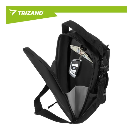TRIZAND 4,5 literes mágneses sporttáska edzőterembe, rendezővel palacknak ​​és telefonnak