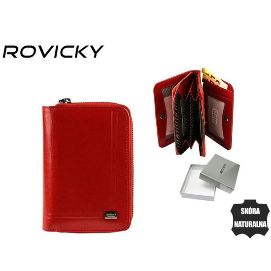 ROVICKY RFID bőr pénztárca CPR-008-BAR
