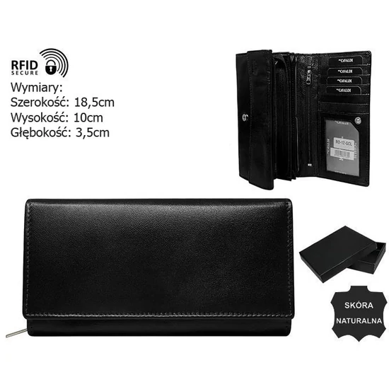 RFID NO LOGO bőr pénztárca RD-12-GCL-NL
