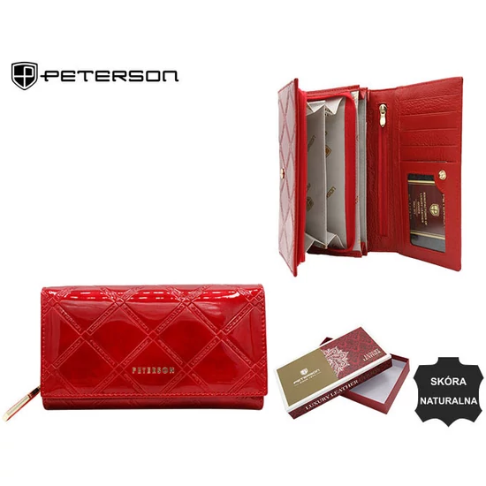 PETERSON PTN 72035-PLT RFID bőr pénztárca