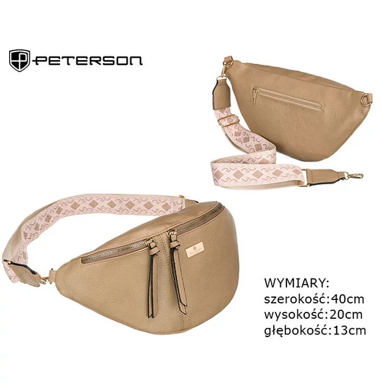 PETERSON PTN NER-ALE-2 D.Beige öko bőr tasak