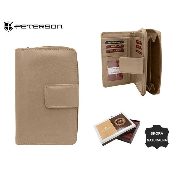 Peterson bőrtárca PTN RD-48-GCL BEIGE