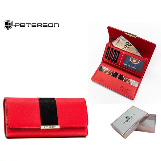 PETERSON PTN 006-SAF RFID öko bőr pénztárca