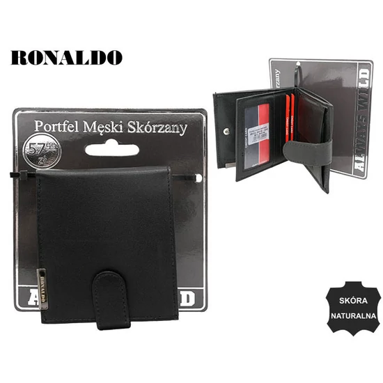 RM-01L-BDF-BL BLACK férfi bőr pénztárca