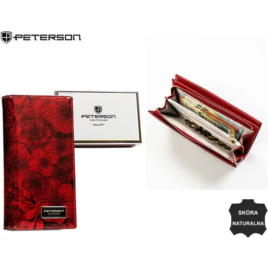 Női pénztárca bőr+PU PTN PS1431-FDS RED