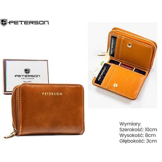 Női PU pénztárca PTN 010-HF Camel