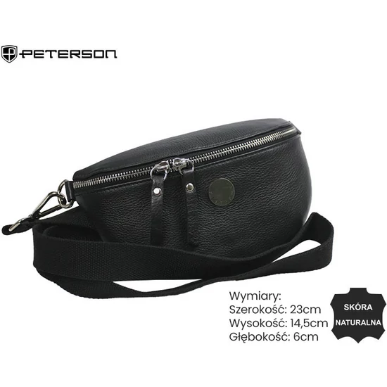 Bőrzacskó PTN WBL-01-CNM Fekete