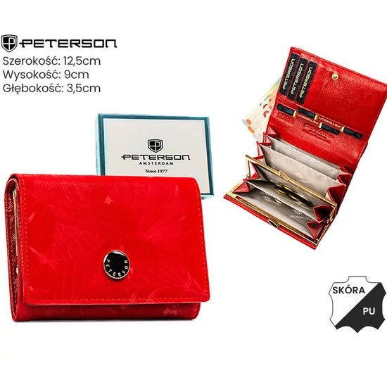 Női pénztárca PTN PS445-MLF Red