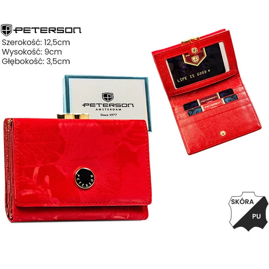 Női pénztárca PTN PS15-09-MLF Red