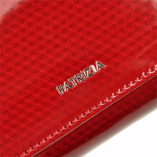  Valódi bőr Pénztárca piros színben RFID védelemmel