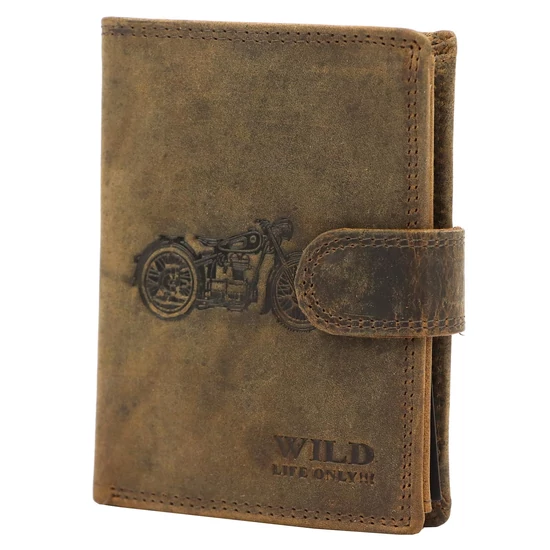 Wild Valódi bőr motoros Pénztárca