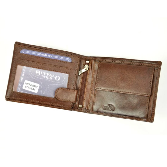 Wild Valódi bőr Pénztárca RFID rendszerrel