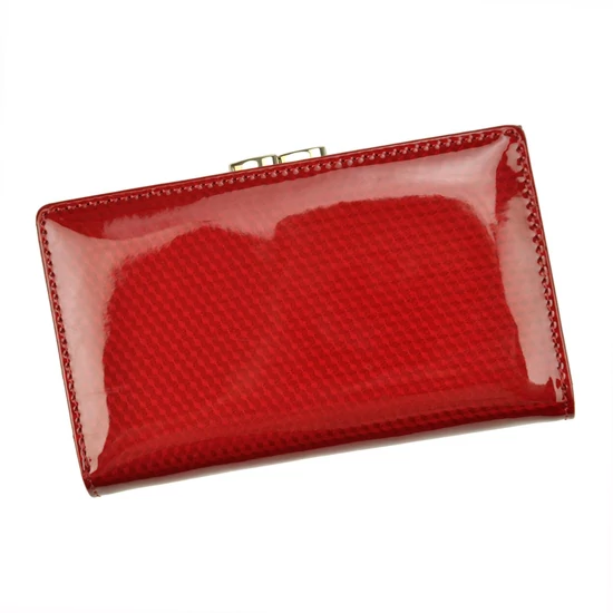  Valódi bőr Pénztárca piros színben RFID védelemmel