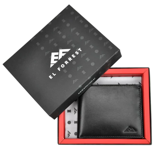 EL FORREST Valódi bőr Férfi Pénztárca RFID védelemmel