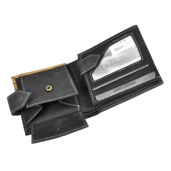 Wild Valódi bőr Pénztárca RFID rendszerrel