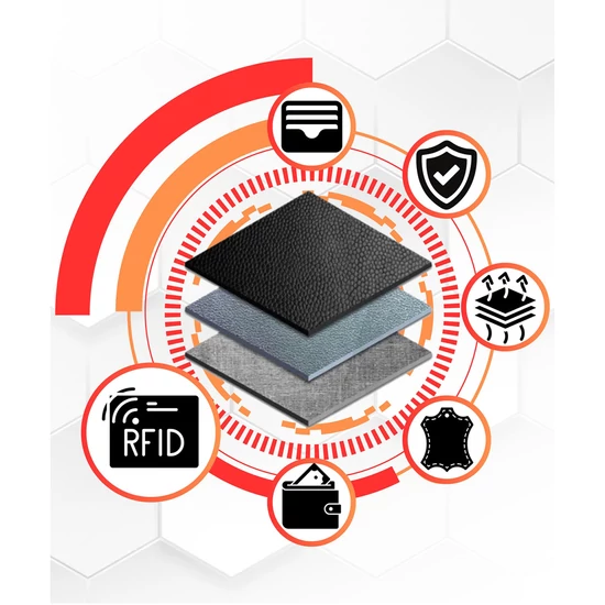 Női bőr pénztárca PTN D18-NGV Piros