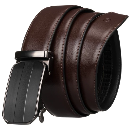 PU+bőr 35 mm-es öv PTN AB35-03-PUL BROWN