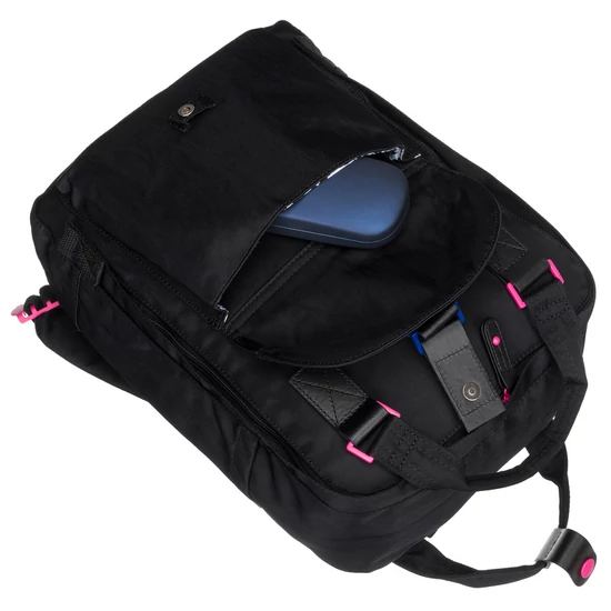 Textil hátizsák LULUCASTAGNETTE NANO NOIR/BLACK