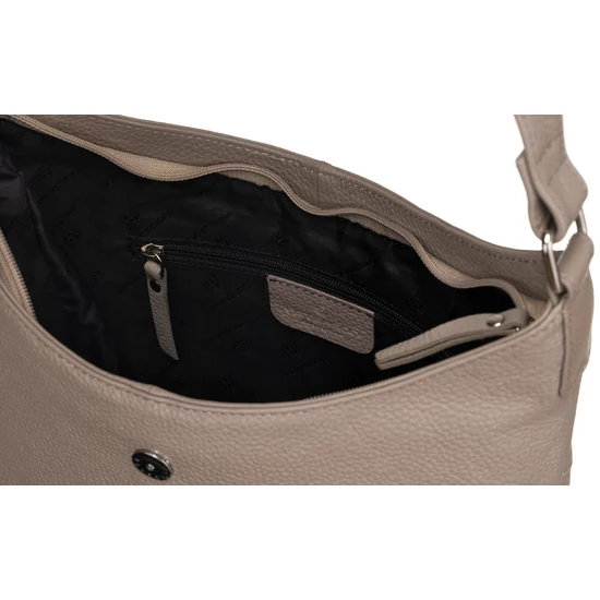 PETERSON bőrtáska + pénztárca PTN 6104-DS D.Beige