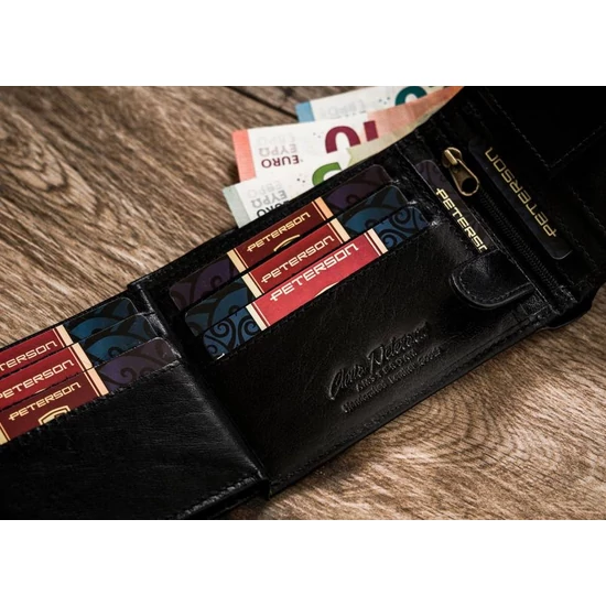 PETERSON PTN 304E RFID bőr pénztárca