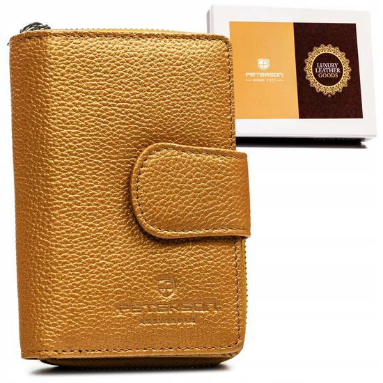 Bőr pénztárca PTN 76115-SD Gold