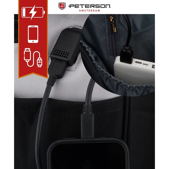PTN ALFA fekete-szürke hátizsák