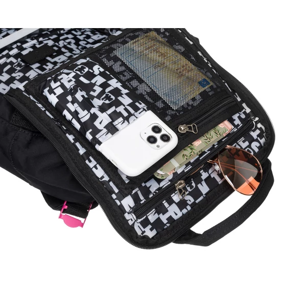 Textil hátizsák LULUCASTAGNETTE NANO NOIR/BLACK