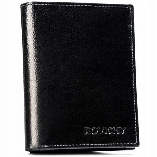 Férfi bőrtárca N62-RPVT-BL BLACK BLACK