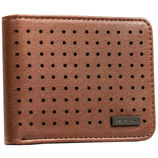 Férfi PU bőr pénztárca PTN EH-03Z D.Brown