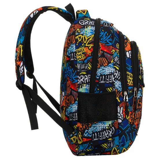 Peterson Ergonomikus Iskolatáska Gyerekeknek – graffitimintás, könnyű és praktikus