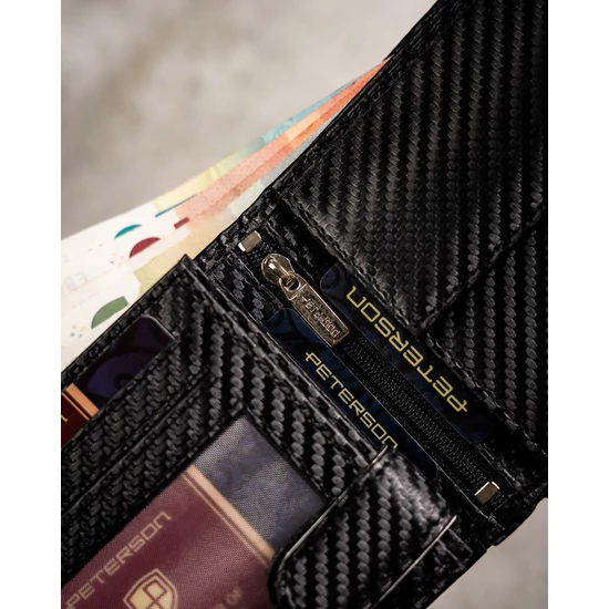 PETERSON pénztárca + kulcstartó ajándék szett PTN PK5-N992