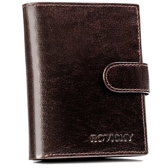 Férfi bőr pénztárca N4L-RPVT-BL BROWN