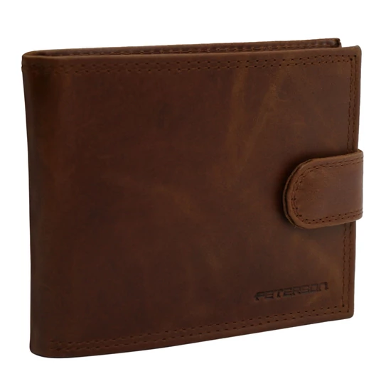 Férfi bőr pénztárca PTN N992L-LWC Cognac