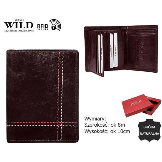 ALWAYS WILD RFID bőr pénztárca N20197-VTK-D
